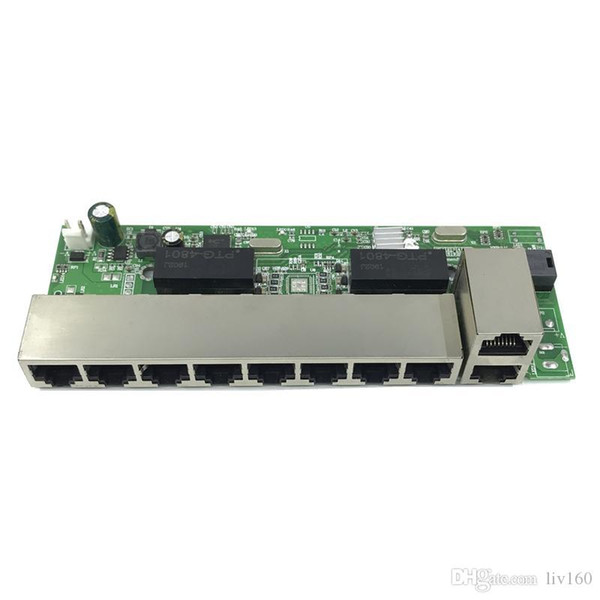 48v 8 port ANDDEAR-BK6 gigabit unmanaged poe switch 8*100 mbps POE port; 2*100 mbps UP Link port 1*100 mbps SFP port 250mt Mother