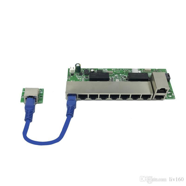 48v 8 port ANDDEAR-BK6 gigabit ethernet unmanaged poe switch 8*100 mbps POE port; 2*100 mbps UP Link port 1*100 mbps SFP port 250mt