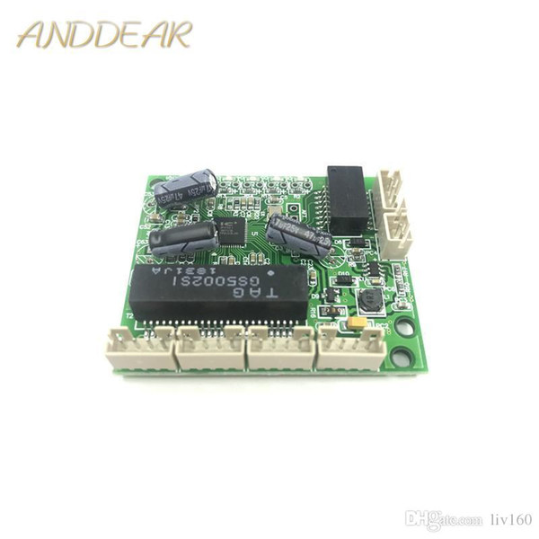 5-port 10/100Mbps DC3.3V Fast Ethernet Microswitch Module Wiring Box Low Power PCBA Board OEM Motherboard poe