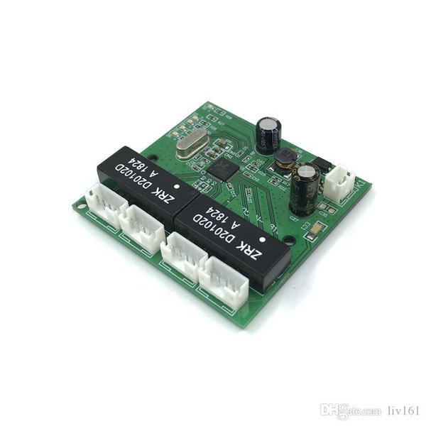 Industrial grade wide temperature low power 4/8 port splitter 10/100Mbps mini pin type micro network switch module