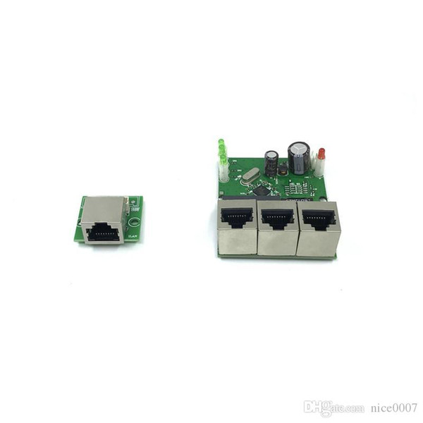 OEM factory direct mini fast 10 / 100mbps 3-port Ethernet network lan hub switch board