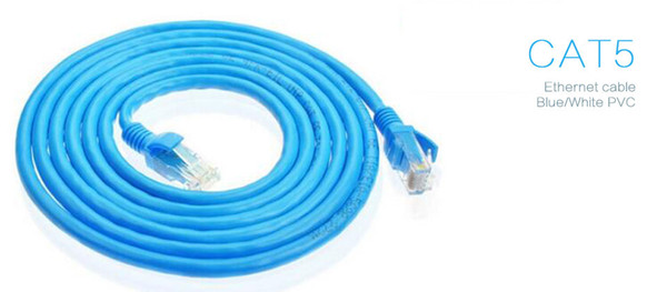 Different length Patch Cable EIA/TIA-568B Category Cat5E Network Ethernet LAN Cable with golden coating Crystal RJ45 Environmental PVC