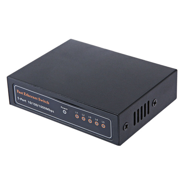 DIEWU DW - 175 - T5 Exquisite Version 5 Ports 10 / 100 / 1000M Ethernet Switch Mini size, can be placed at a small place