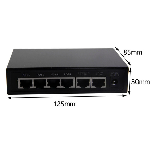 Freeshipping Professional Monitoring Usage POE Switch 4 + 2 Ports Ethernet Standard POE Switch For IP Camera CF1006VP-E US/EU/AU/UK