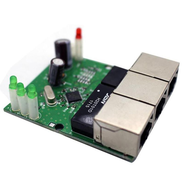 OEM interruptor rápido mini 3 puerto ethernet 10/100 mbps rj45 conmutador de red hub pcb junta para sistema módulo de integración