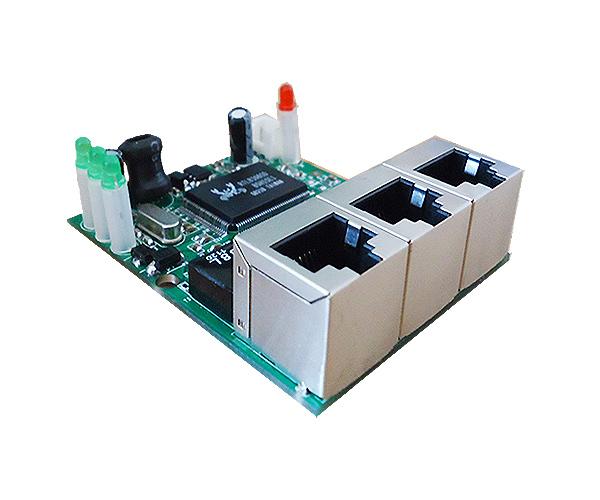 Fast High quality industrial type 3 port Ethernet switch module