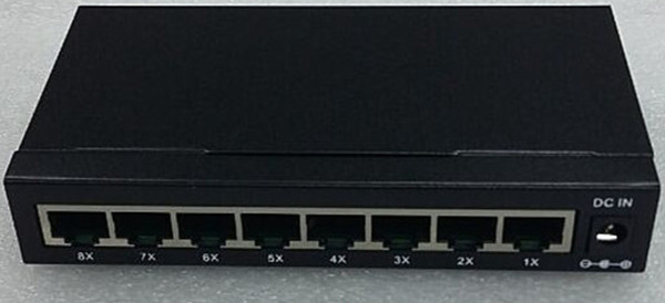 Metal Housing Economic 8ports 10/100M Fast Network Switch Network HUB IP Ethernet Switch for CCTV camera NVR