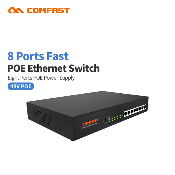 10/100M 8 POE Switch AP Manager RJ45 Port Port POE Switch Comfast Network Compatible Network Cameras Wireless AP Power