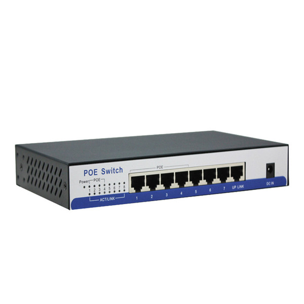 HYY02 8 port 10/100Mbps POE Switch 4port POE and 4port Uplink Total Power 65W wireless AP IP camera network remote equipment