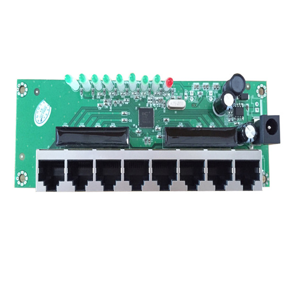 shenzhen network switches factory direct sell 8 port mini ethernet switch 8 rj45 switch hub mini size pcb board module