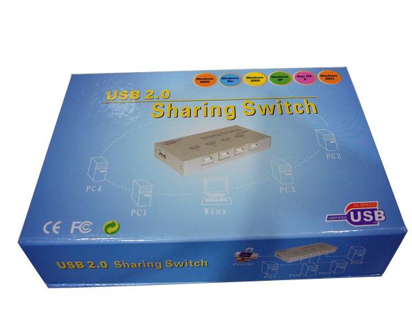 2 Ports 2.0 USB Sharing Switch Hub for PC Printer Scanner Office Equipment DEVICE Summer Promotion GIFT Factory Sale Quality Guarantee