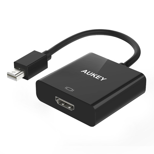 Stock in Germany Aukey® Mini DisplayPort to HDMI Full HD 1080P Adapter for Microsoft Surface Pro 3 iMac Macbook Air Macbook ThinkPad