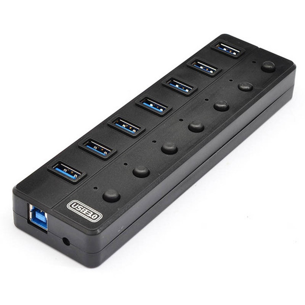 3.0HUB 7-port hub USB computer high-speed expansion splitter one for seven independent switch 3.0HUB