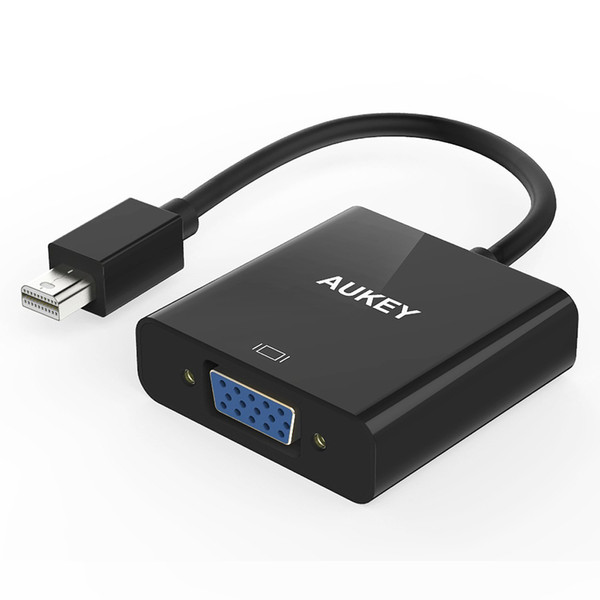 Stock in Germany Aukey CB-V7 - Mini DisplayPort to VGA Adapter 1080p Black