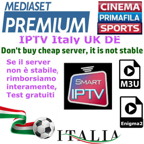 IPTV ITALY M3U Enigma2 MAG BOX VOD and LIVE Best IPTV Italy