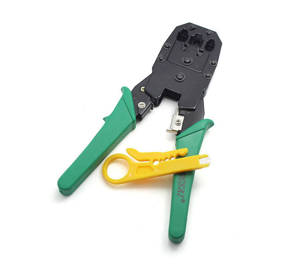 RJ45 RJ12 RJ11 CAT5 Network LAN Cable Crimper Crimp Pliers Tool w/ Wire Stripper