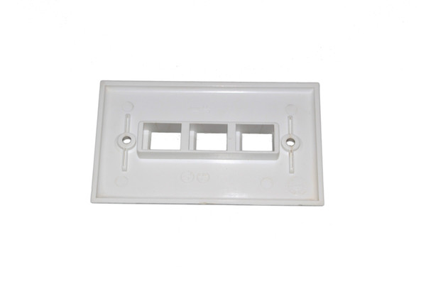 10 Piece/Lot of 3 Ports Network Faceplate 120 Type American Type Wall plate for keystone jack