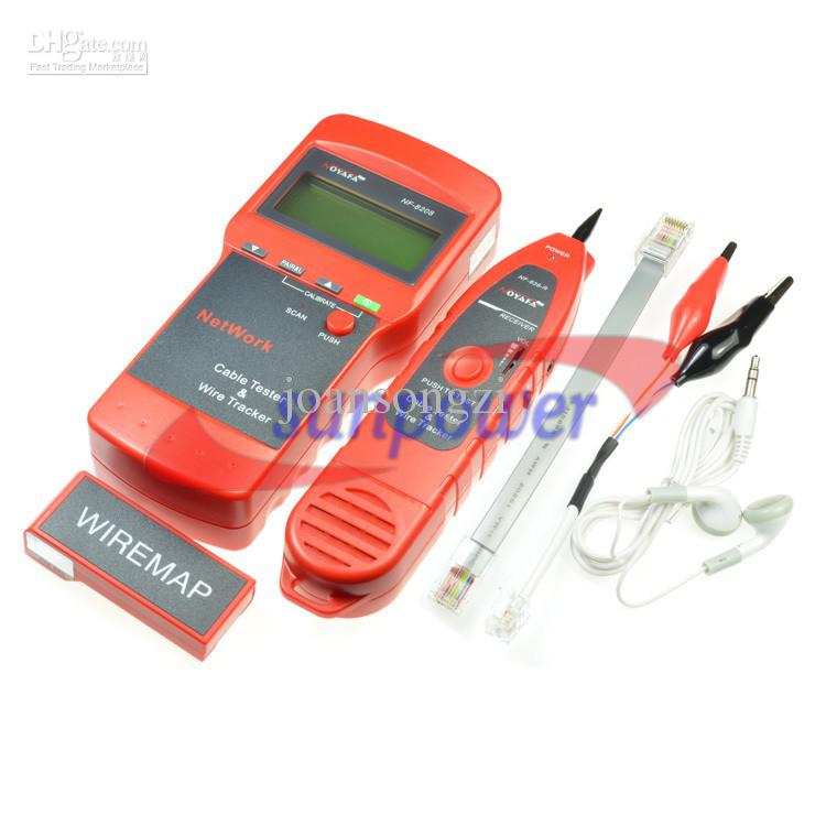 Network LAN Telephone Cable Wire Length Line Tester 5E 6E coaxial cable RJ45 open & short circuit ju