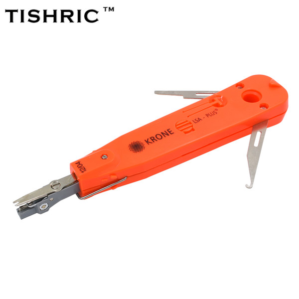 TISHRIC Original Red Krone Lsa-plus Telecom Phone Wire Cable RJ11 RJ45 Punch Down Network Tool Kit Professional