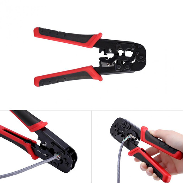 Network Cable Cutting Stripping Crimper Crimping Tool RJ45 RJ12 RJ11 8P/6P/4P Connectors Hand Tools 6