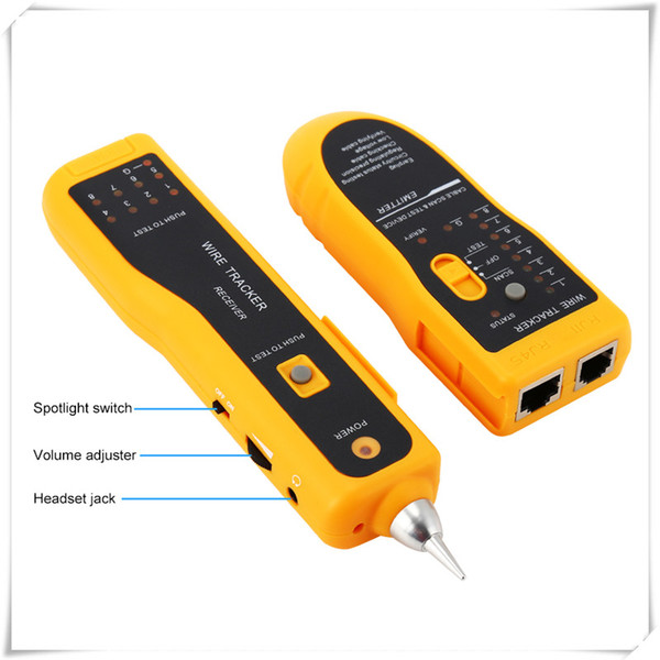 Wire Tracker Line Finder Cable Tester for Network Cable Collation Telephone Line Test with Low Battery Capacity Indication Wholesale