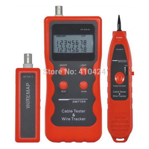 NF-838 Network USB Coaxial Lan BNC Cable Tester Telephone RJ45 RJ11 Wire Tracker order<$18no track