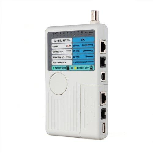 Freeshipping Hot USB Handheld Wire RJ45 BNC RJ11 1394 Ethernet Network LAN Cable Tester