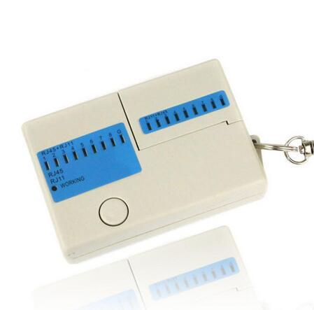 Hot selling New Pocket LED Ethernet 4 Port RJ45 RJ11 Cat5 Network LAN Cable Tester With Keychain