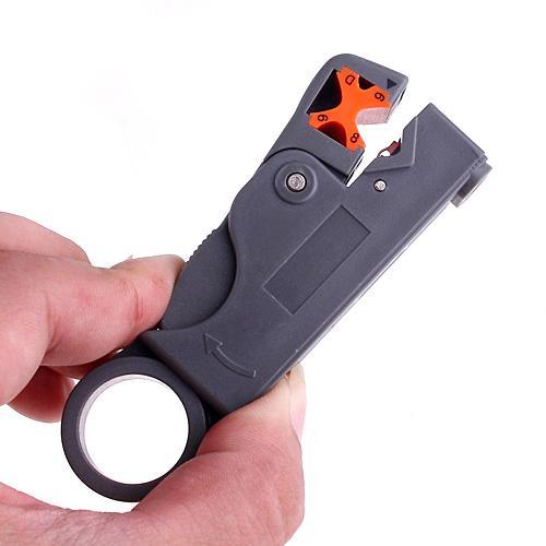 Networking Tools Rotary Coaxial Cable Wire Stripping Stripper Cutter Stripper for RG-58/59/62/6/6QS/3C/4C/5C Cables