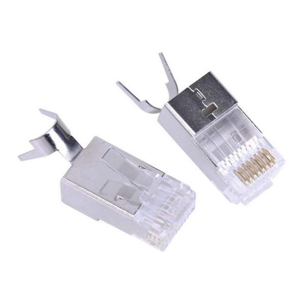 20pcs Cat7 Crystals Ethernet RJ45 Network Cable Connectors Module Crimps XXM