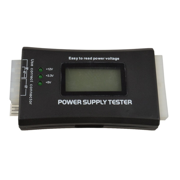 ATX Digital LCD PC Power Supply Tester w/ Digital LCD Display 20/24 Pin 4 SATA HD HDD Meter