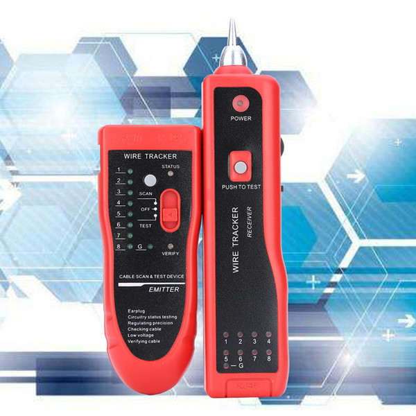 RJ11 RJ45 Cat5 Cat6 Telephone Wire Tracker Tracer Toner Ethernet LAN Network Cable Tester Detector Line Finder