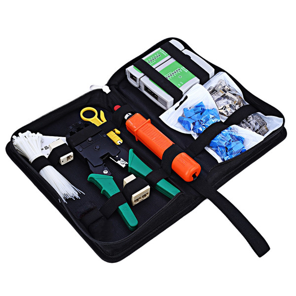 Portable Ethernet Network Tool Cable Tester Kit RJ45 Crimper Plug Crimping tool Set Punch Down RJ11 Cat5 Cat6 Wire Line Detector