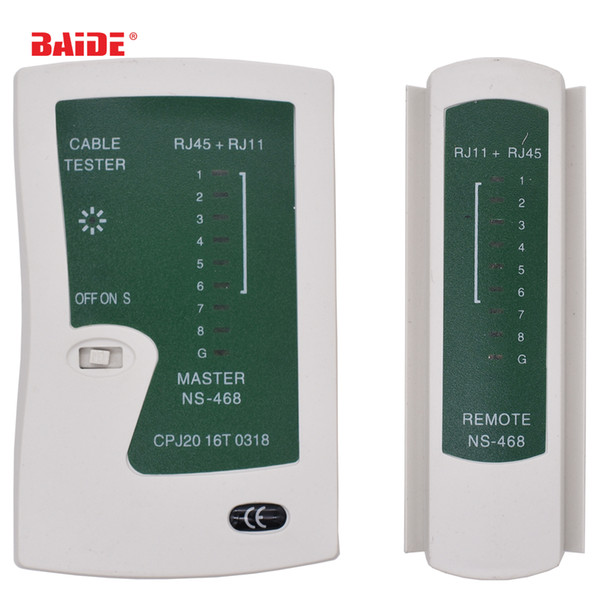 Professional Network Cable Tester RJ45 RJ11 UTP LAN Cable Tester Networking Tool Handheld Wire Telephone Line Detector