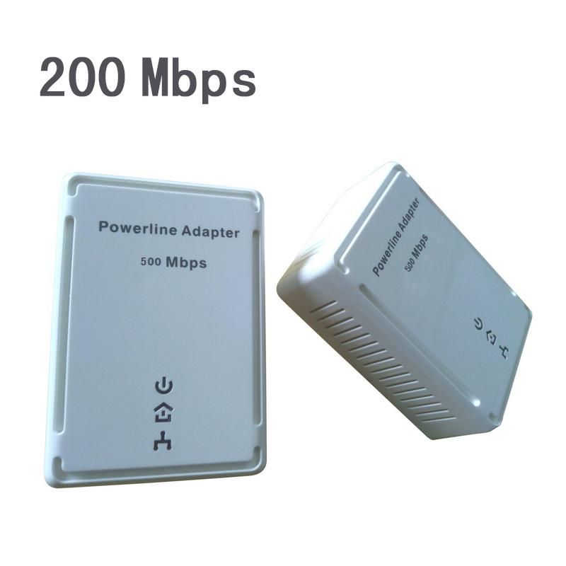 200Mbps Wall-mount Powerline Ethernet Network Homeplug Electric Adapter communication network adapter fast stable Signal Amplifiers hot sale