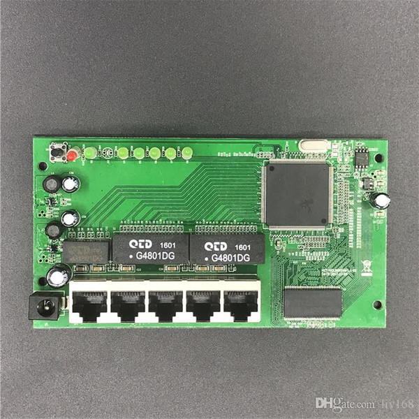 OEM 5 port Gigabit router module 10/100/1000M distribution box 5-port mini router modules OEM wired router module PCBA with RJ45