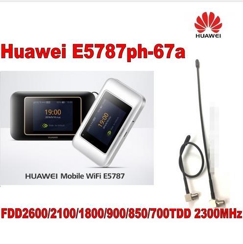 Huawei 300mbps 4g lte router Cat6 WiFi Router with SIM card slot E5787ph-67a hotspot plus 2pcs 4g antenna