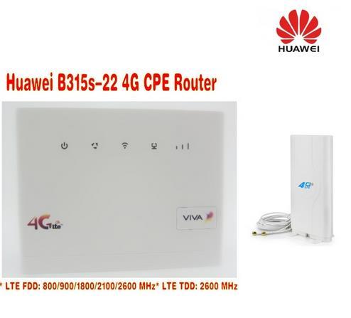 Unlocked HUAWEI B315 B315S-22 LTE CPE 150Mbps(plus antenna) 4G LTE FDD TDD wireless gateway wifi Router with sim card slot