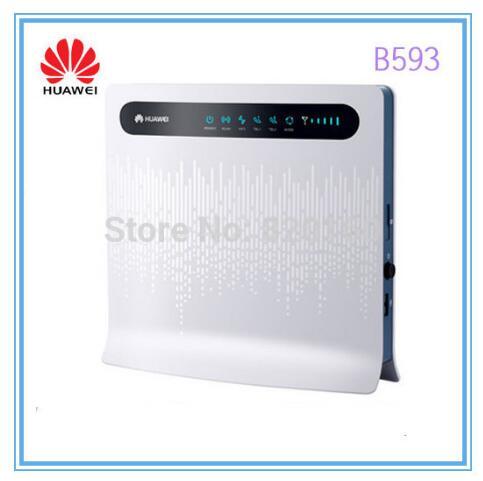 Unlocked Huawei B593u-12 100Mbps 4g LTE Router Wireless LTE FDD800/900/1800/2100/2600 3G/4G wifi Mobile Hotspot with 4xLAN ports