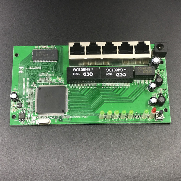 OEM 5 port Gigabit router 10/100/1000M distribution box 5-port router modules OEM wired router module PCBA with RJ45 Motherboard