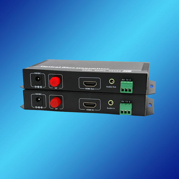 HDMI + RS232+Audio over Fiber Transceiver, HDMI Transceiver, HDMI-Optic-HDMI Media Converter, HDMI/RS232/Audio Extender SM, SX.