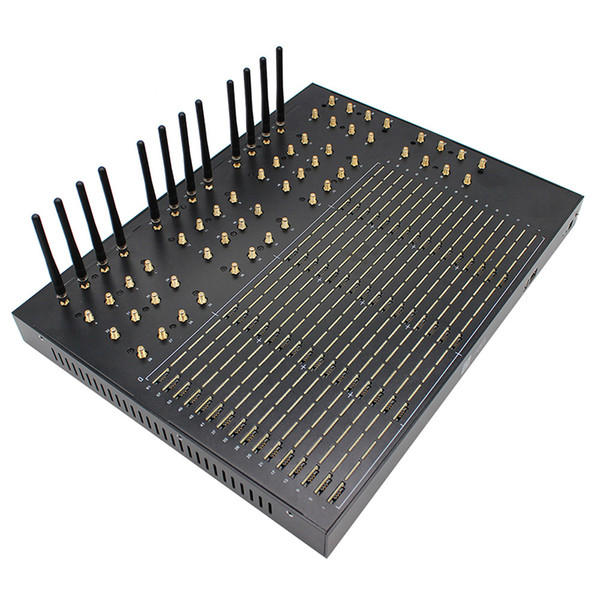 Hot device sms modem wcdma gateway sim card rotate 64 ports 64 sim cards with free tech support