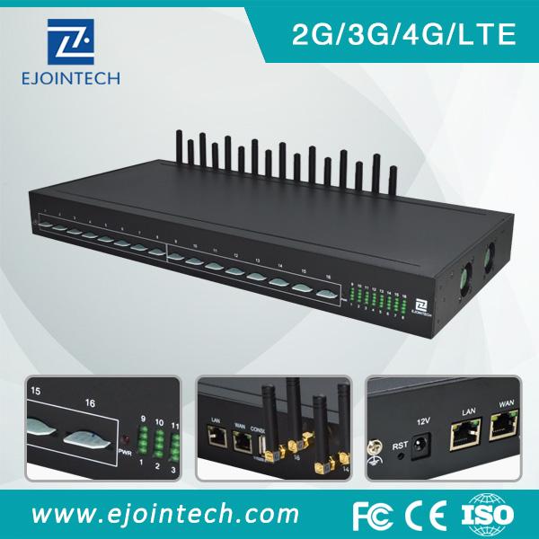 sms modem 16 ports 16 sim cards gsm moip gateway wireless device high quality EJOIN TECH