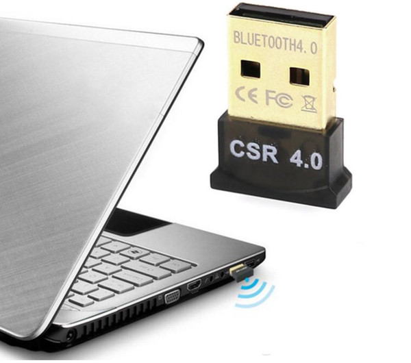 Bluetooth Adapter USB CSR 4.0 Dongle Receiver Transfer Wireless for Laptop PC Computer free shipping