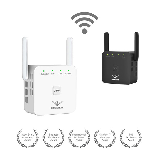 COMMANDO Wireless Wi-Fi Range Extender 802.11n 2.4 GHz 300Mbps Omni Directional Antenna Multi-Mode Wi-Fi Range Repeater