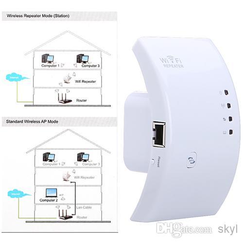 300Mbps Wireless-N Wifi Repeater 802.11N Network Router Range Expander Amplifier with US UK AU EU plug