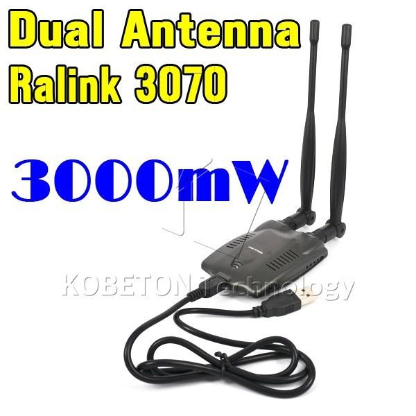 2016 Wireless Beini Free Internet Long Range 3000mW Dual Wifi Antenna Blueway USB Wifi Adapter Decoder Ralink 3070 BT-N9100