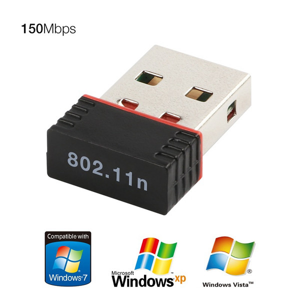 New High speed USB2.0 WiFi Wireless Adapter 150M Network LAN Card Mini 150Mbps 802.11 ngb For WindowsXP7 PC Laptop Mini USB