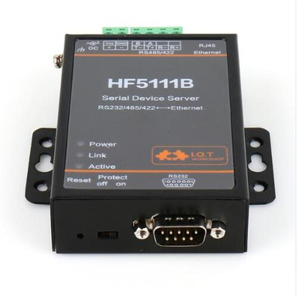 5111B RJ45 RS232/485/422 Serial To Ethernet Free RTOS Serial 1 Port Server Converter Device Industrial Connector Unit