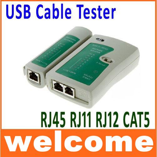 RJ45 RJ11 RJ12 CAT5 UTP NETWORK LAN USB CABLE TESTER hot selling